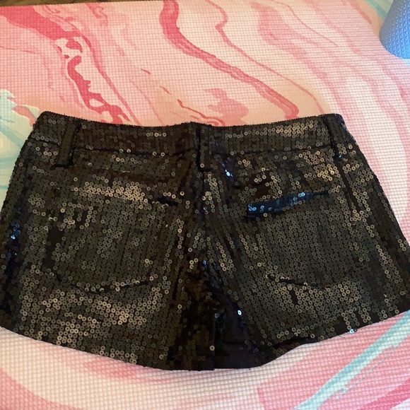 Large Black Sequin Shorts - Picture 10 of 14